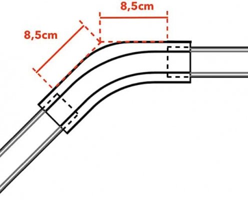 Curtain Track Angle 135 - angle