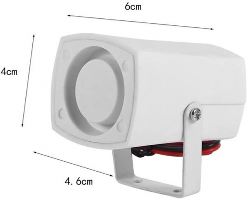 Electronic Wired Alarm Siren Horn - dim